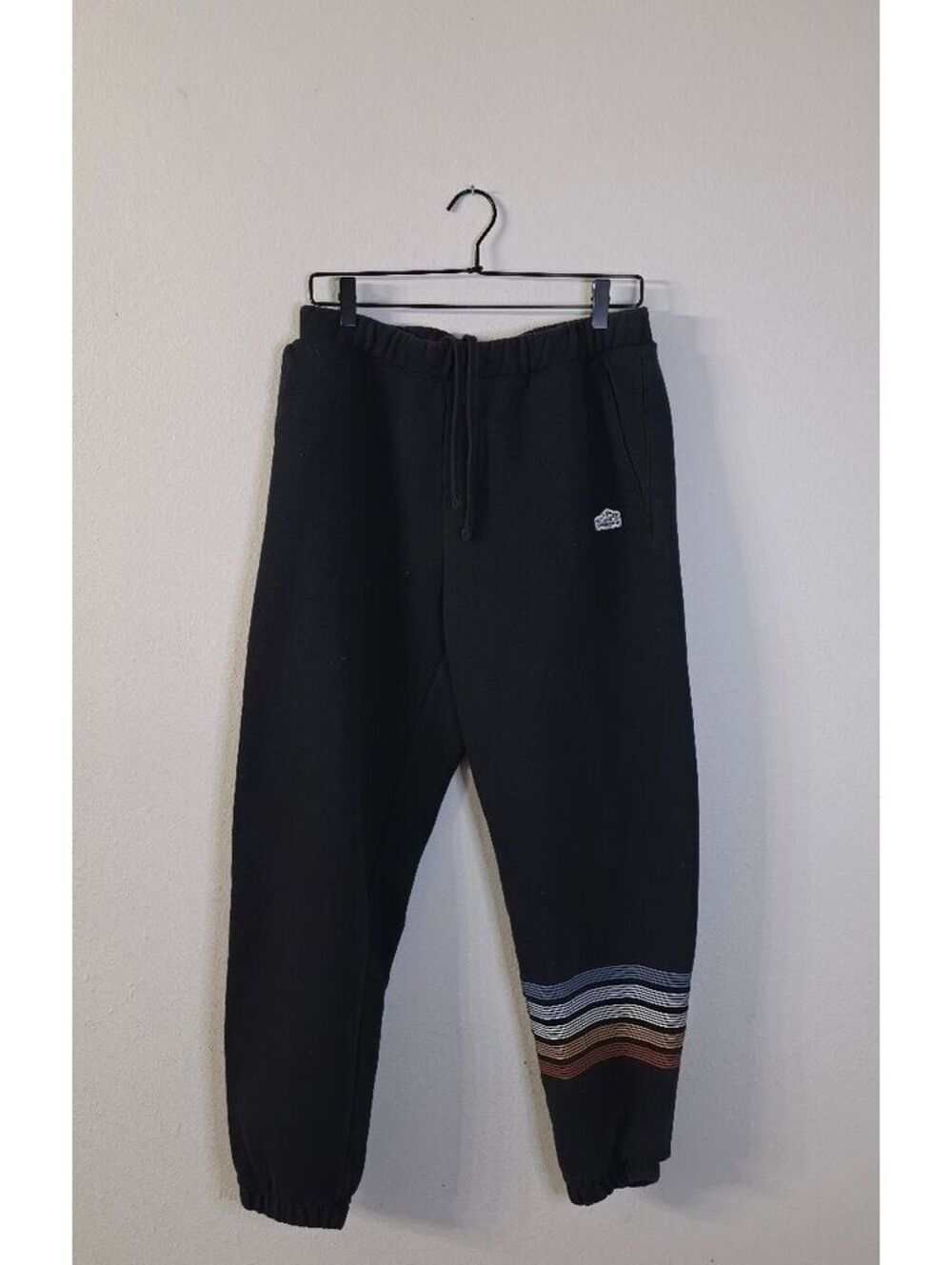 Patagonia Line Logo Ridge Stripe Uprisal Sweatpants Men’s M Black